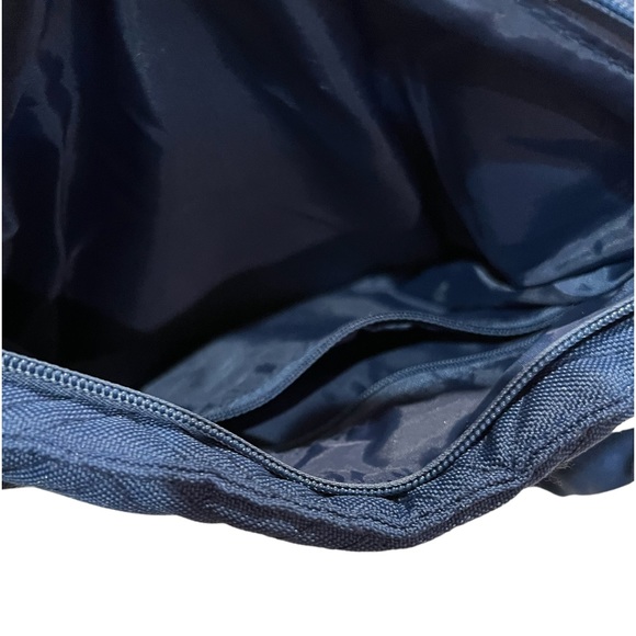 Blue Quilted Bag Outer/Inner Zipped Pockets Slip Pockets Cell etc Adjust Strap - Picture 7 of 11